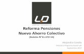 Reforma Pensiones Nuevo Ahorro Colectivo