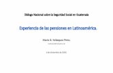 Experiencia de las pensiones en Latinoamérica.