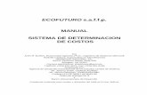 ECOFUTURO s.a.f.f.p. MANUAL SISTEMA DE DETERMINACION DE COSTOS