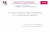 LACTANCIA MATERNA Y CORONAVIRUS