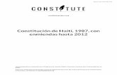 Constitución de Haití, 1987, con enmiendas hasta 2012