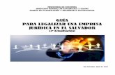 GUÍA PARA LEGALIZAR UNA EMPRESA JURÍDICA EN EL SALVADOR