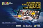 DIRECTORIOS PARA LIDERAR EN TIEMPOS DE INCERTIDUMBRE