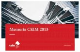 Memoria CEIM 2015 - CEIM Confederación Empresarial de ...
