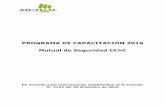 PROGRAMA DE CAPACITACIÓN 2016 Mutual de Seguridad CChC