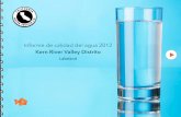 Informe de calidad del agua 2012 Kern River Valley Distrito