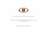 EL COLEGIO DE CHIHUAHUA REGLAMENTO INSTITUCIONAL DE ...