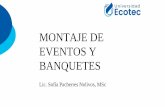 MONTAJE DE EVENTOS Y BANQUETES