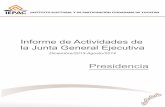 Informe de Actividades de la Junta General Ejecutiva