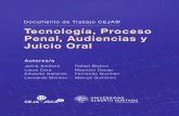 Tecnología, Proceso Penal, Audiencias y Juicio Oral