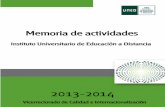 MEMORIA IUED 2013-2014 - UNED