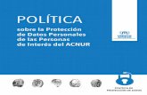 ACNUR Politica sobre Proteccion de Datos 2016