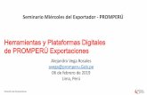 Herramientas y Plataformas Digitales de PROMPERÚ Exportaciones
