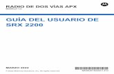 GUÍA DEL USUARIO DE SRX 2200 - Motorola