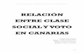 RELACIÓN ENTRE CLASE SOCIAL Y VOTO EN CANARIAS
