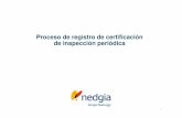 Proceso de registro de certificación de inspección periódica
