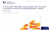 Lista de Medicamentos de Venta con Receta Essential Plus 2021