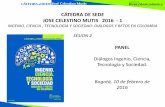 CÁTEDRA DE SEDE JOSE CELESTINO MUTIS 2016 - 1