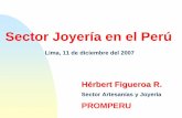 Sector Joyería en el Perú