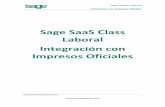 Sage SaaS Class Laboral Integración con Impresos Oficiales