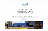 PROYECTO EDUCATIVO INSTITUCIONAL ESCUELA PANIAHUE 2021