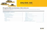 Especificaciones técnicas D6/D6 XE Tractores de cadenas ...