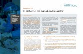 DIAGNÓSTICO El sistema de salud en Ecuador