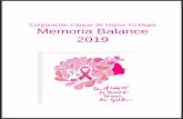 Corporación Cáncer de Mama Yo Mujer Memoria Balance 2019