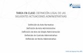 TAREA EN CLASE: DEFINICIÓN LEGAL DE LAS SIGUIENTES ...