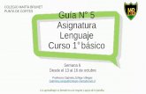 COLEGIO MARTA BRUNET Guía N 5 Asignatura Lenguaje Curso 1 ...