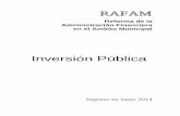 Sistema de Inversión Pública - RAFAM - Reforma de la ...