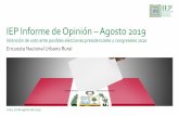 IEP Informe de Opinión Agosto 2019