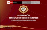 LA DIRECCIÓN GENERAL DE GOBIERNO INTERIOR