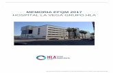 MEMORIA EFQM 2017 HOSPITAL LA VEGA GRUPO HLA