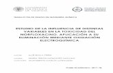 ESTUDIO DE LA INFLUENCIA DE DISTINTAS VARIABLES EN LA ...