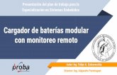 Cargador de baterías modular con monitoreo remoto