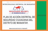COMITÉ DISTRITAL DE SEGURIDAD CIUDADANA - MANANTAY