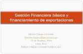 Gestión Financiera básica y financiamiento de exportaciones