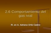 2.6 Comportamiento del gas real