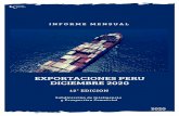 Informe mensual de las exportaciones - Diciembre 2020