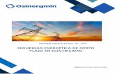 SEGURIDAD ENERGÉTICA DE CORTO PLAZO EN ELECTRICIDAD