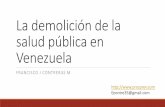 La demolición de la salud pública en Venezuela