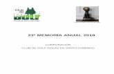 23ª MEMORIA ANUAL 2018 - golfsantodomingo.cl