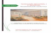 TECNOLOGÍA INDUSTRIAL I 1º Bachillerato CURSO 2020/21 ...