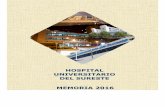 HOSPITAL UNIVERSITARIO DEL SURESTE MEMORIA 2016
