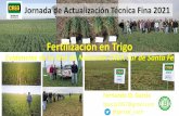 Fertilización en Trigo Jornada de Actualización Técnica ...