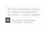 Servicios, limitaciones y factores de evolución de la ...