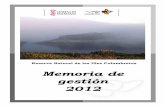 Memoria de gestión 2012 - parquesnaturales.gva.es