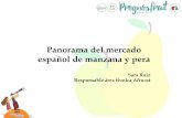 Panorama del mercado español de manzana y pera