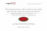 Propuesta de educación grupal para pacientes diabéticos tipo 2